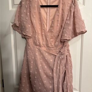 The Clothing Company Blush Asymmetrical Dress